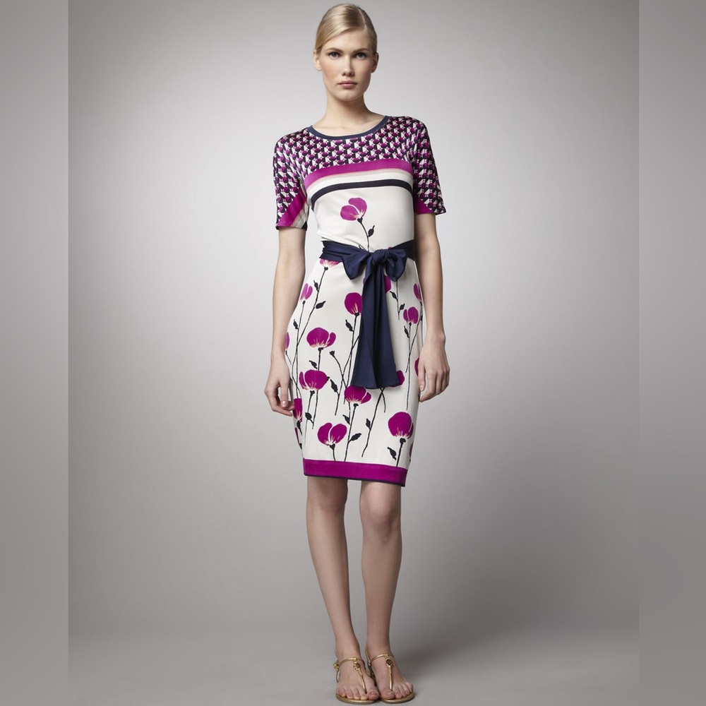 Tory Burch Melba Poppy Silk Dress XS